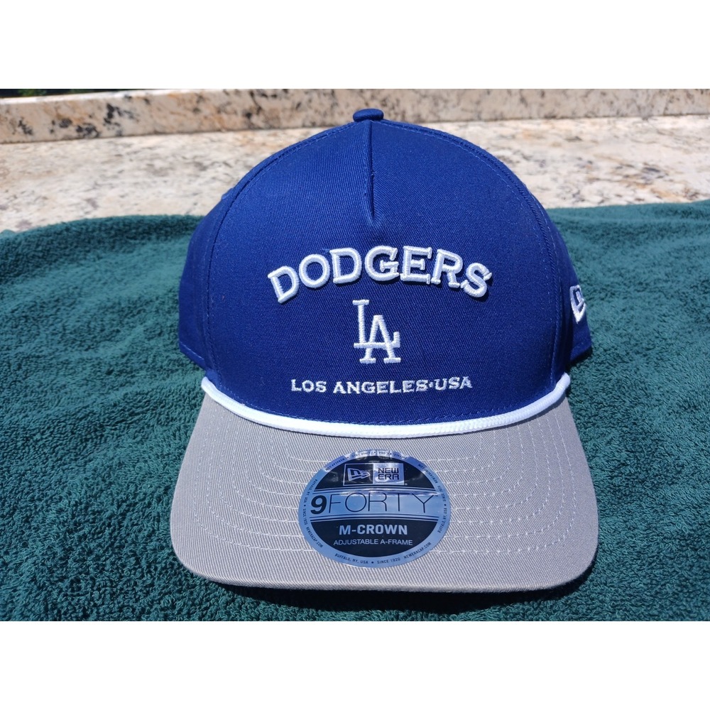 New Era 9FORTY Los Angeles‎ Dodgers A-Frame M-Crown Adjustable Hat Cap OSFM